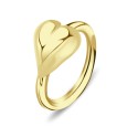 Solid Heart Belly Piercing Closure Ring DCRT-13b