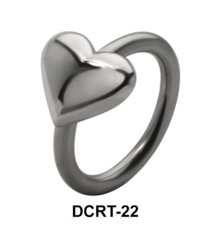 Heart Belly Piercing Closure Ring DCRT-22