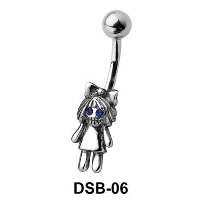 Doll Shaped Belly Piercing DSB-06