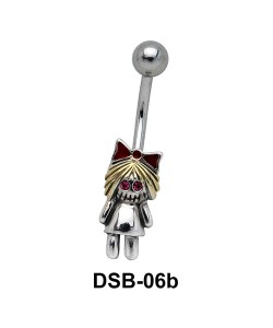 Doll Shaped Belly Piercing DSB-06b