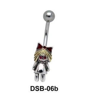 Doll Shaped Belly Piercing DSB-06b