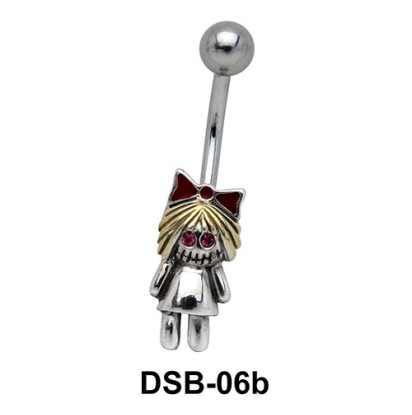 Doll Shaped Belly Piercing DSB-06b