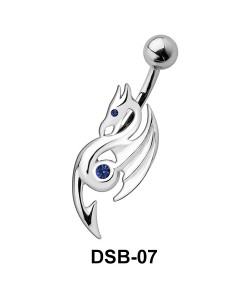 Eosinopteryx Shaped Belly Piercing DSB-07