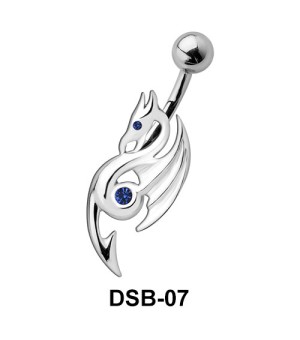 Eosinopteryx Shaped Belly Piercing DSB-07