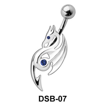 Eosinopteryx Shaped Belly Piercing DSB-07