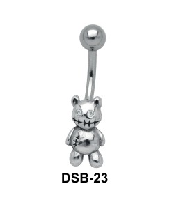 Teddy Bear Shaped Belly Piercing DSB-23