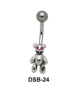 Teddy Bear Shaped Belly Piercing DSB-24