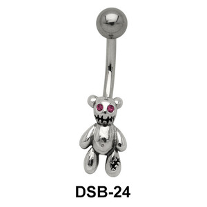 Teddy Bear Shaped Belly Piercing DSB-24