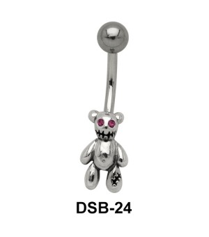 Teddy Bear Shaped Belly Piercing DSB-24