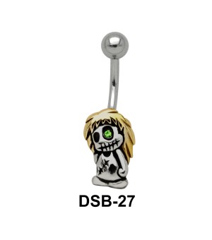 Zombie Shaped Belly Piercing DSB-27