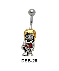 Doll Shaped Belly Piercing DSB-28