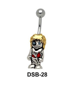 Doll Shaped Belly Piercing DSB-28