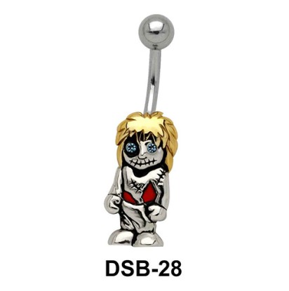 Doll Shaped Belly Piercing DSB-28