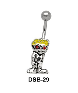 Boy Shaped Belly Piercing DSB-29