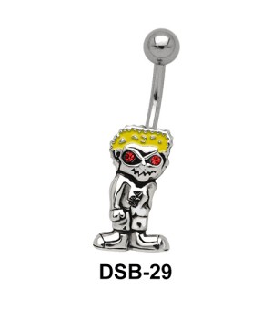 Boy Shaped Belly Piercing DSB-29