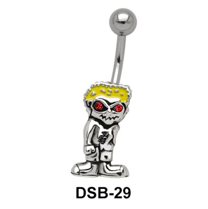 Boy Shaped Belly Piercing DSB-29