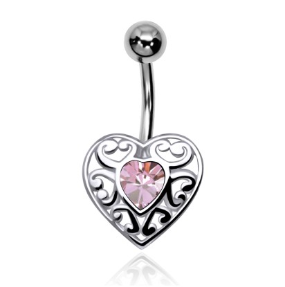 Filigree Heart Belly Piercing FBP-01