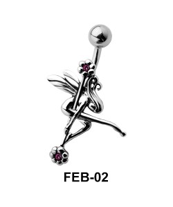 Dancing Fairy Shaped Belly Piercing FEB-02