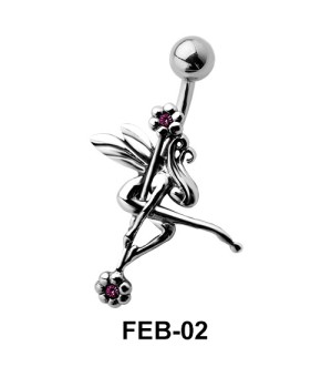 Dancing Fairy Shaped Belly Piercing FEB-02