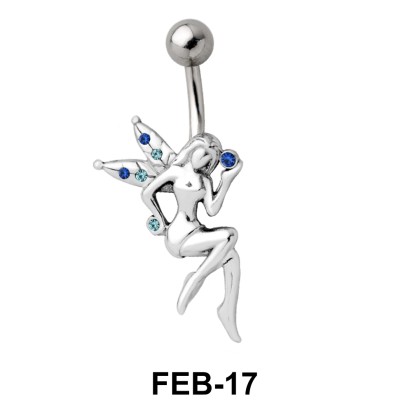 Stone Set Fairy Belly Piercing FEB-17