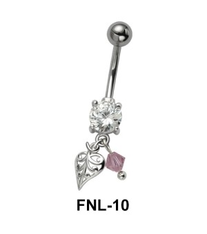 Stony Leaf Belly Piercing FNL-10