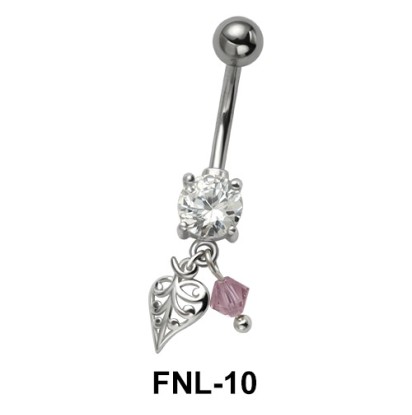 Stony Leaf Belly Piercing FNL-10