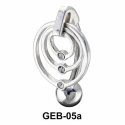 Concentric Circles Belly Rings GEB-05a