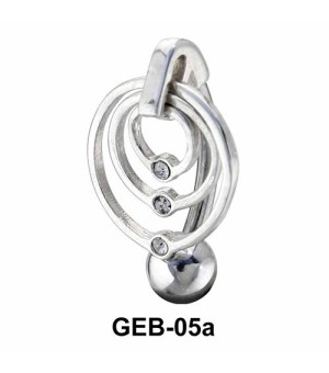 Concentric Circles Belly Rings GEB-05a