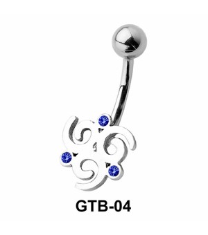 Stone Set Gorgeous Designer Belly Piercing GTB-04