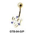 Stone Set Gorgeous Designer Belly Piercing GTB-04