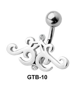 Stone Set Cute Design Belly Piercing GTB-10