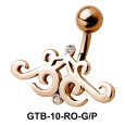 Stone Set Cute Design Belly Piercing GTB-10