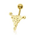 Beautiful Pattern Fine Belly Piercing GTB-14