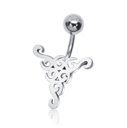 Beautiful Pattern Fine Belly Piercing GTB-14