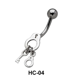 Handcuff n Key Belly Piercing HC-04