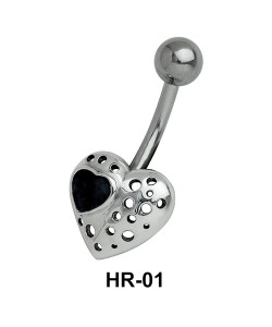 Pierced Heart Belly Piercing HR-01