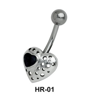 Pierced Heart Belly Piercing HR-01