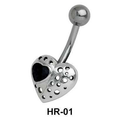 Pierced Heart Belly Piercing HR-01