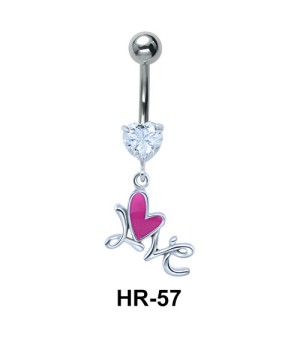 Heart Shaped and Word Spelled HR-57