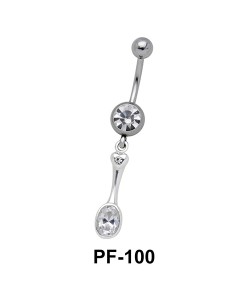 Stones Set Belly Rings PF-100