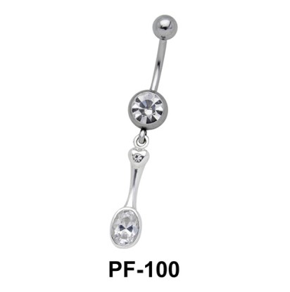 Stones Set Belly Rings PF-100