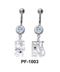 Best Friend Shaped Belly Piercing PF-1003