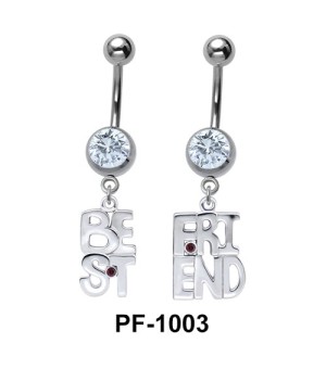 Best Friend Shaped Belly Piercing PF-1003