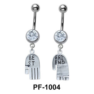 Pair of Hands Belly Button Ring PF-1004