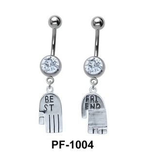 Pair of Hands Belly Button Ring PF-1004