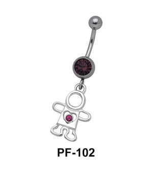 Doll with Stone Belly Rings PF-102