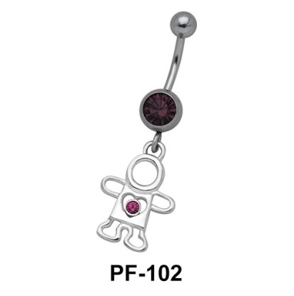 Doll with Stone Belly Rings PF-102