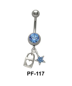 Heart n Star Belly Rings PF-117