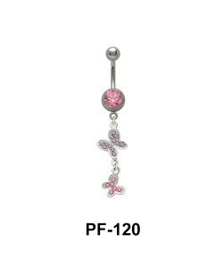 Butterfly Shaped Belly Piercing PF-120