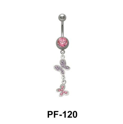 Butterfly Shaped Belly Piercing PF-120